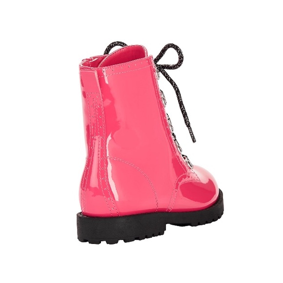Wonder Nation Girls Lace Up Motto Boot Pink NEW! - Picture 5 of 6